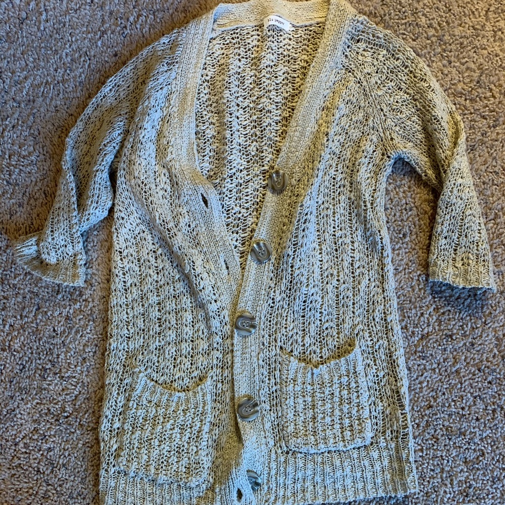 Tan cardigan